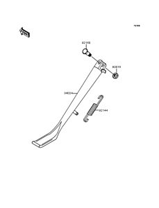 VN400 Подножка