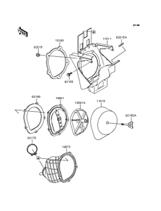 KX125 Воздушный фильтр