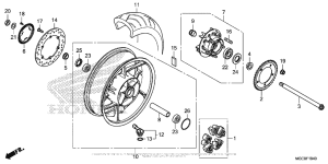 CB1100S (ABS) Заднее колесо 2