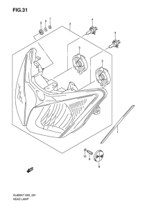 DL650 (ABS) Фара