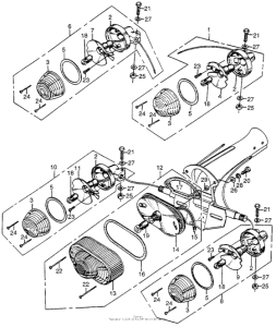 CA175 Ca175 turn signal + taillight