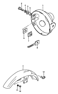 ZR50 Headlamp housing - front fender