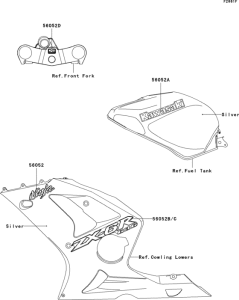 ZX636 Decals(silver)(zx636-b2)
