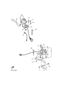 SR500 ﾊﾝﾄﾞﾙｽｲﾂﾁ. ﾚﾊﾞｰ