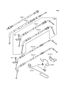 ZL400 Тросы управления