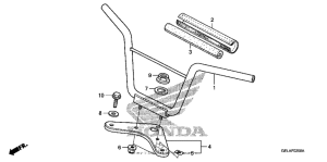 CRF50F Handlebar + top bridge