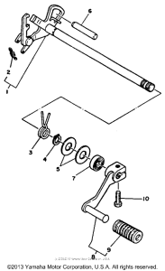 TW200A Вал переключения