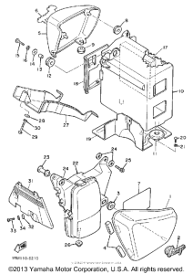 XV700CSC Боковые обтекатели
