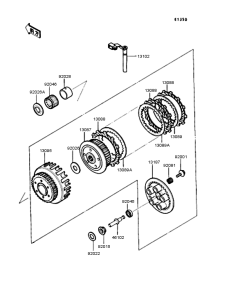 ZX400 Сцепление