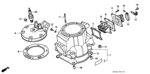CR250R Cylinder / cylinder head