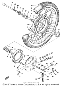 RD125B Переднее колесо