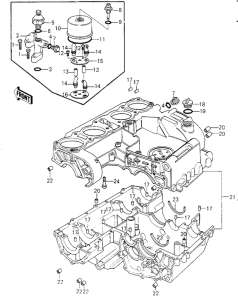 KZ1000 Crankcase / breather cover