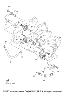 YZ250FZL Масляный насос