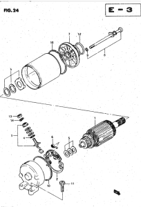 GSX750 Стартерный мотор