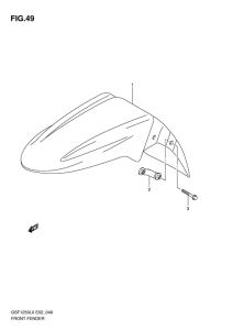 GSF1250 Переднее крыло