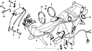 CB400 Wire harness + ignition coil + c.d.i. unit