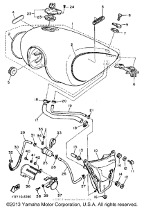 XV1100WC Топливный бак