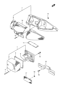 AE50 Задний комбинированный сигнал