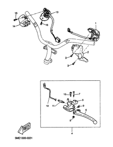 YQ100 Handle switch. lever