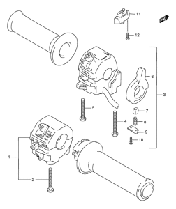 GSX750 Рулевой переключатель