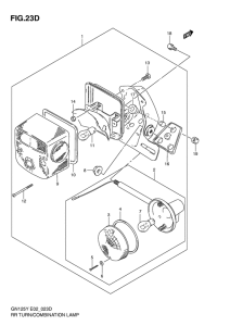 GN125 Задний комбинированный сигнал