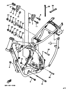 YZ250WR YZ250WRA Frame comp
