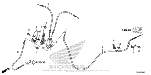 NCH50 Brake Cable + Brake Bracket