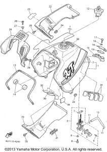 XT600EF Топливный бак