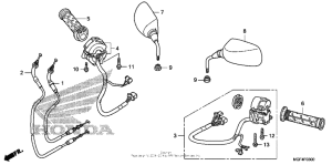 FSC600 (ABS) Switch + cable + mirror