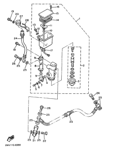 XVZ13TD Задний торм цилиндр