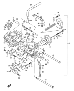 VL1500 Carburetor assy