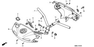 SFX50 Steering handle /  handle cover