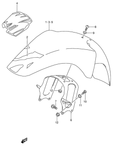 DR650 Переднее крыло