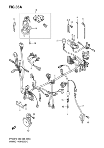 SV650 Жгут проводов