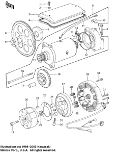 KZ1000 Generator / starter motor
