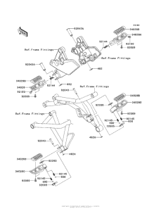 KLZ1000 Подножки