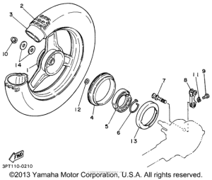 PW50H1 Переднее колесо