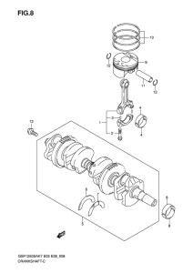 GSF1250S Вал коленчатый