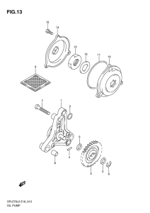 DR-Z70 Маслонасос