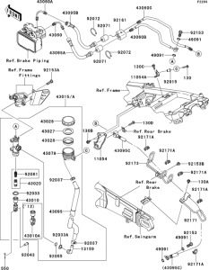 ZX1400 Rear master cylinder(1 / 2)