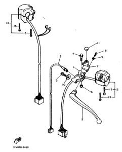 FZR750RW Handle switch. lever