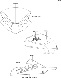 EX300 Decals(white)(adf)(ca,us)