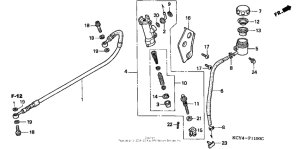 XR400R Задний тормозной цилиндр