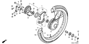 C50 Front wheel / panel