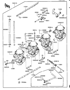 KZ1100 Carburetor assy