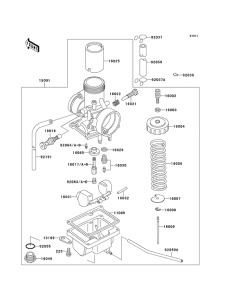 KX60 Carburetor assy