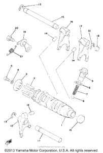 YZ175 Переключение скоростей