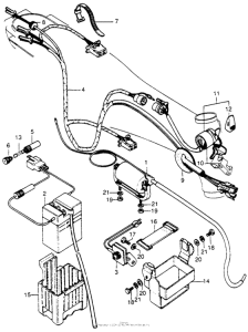 CT70 Wire harness + battery
