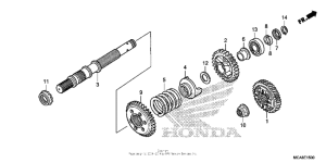 GL1800 (ABS) Вал ведущий