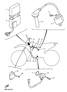 WR400F Электрика 1